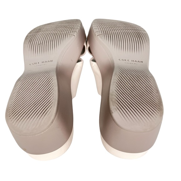 Cole Haan Grand.0S Blush Leather Platform Slip-on Sandals Mules 10.5B VG… - Picture 11 of 12